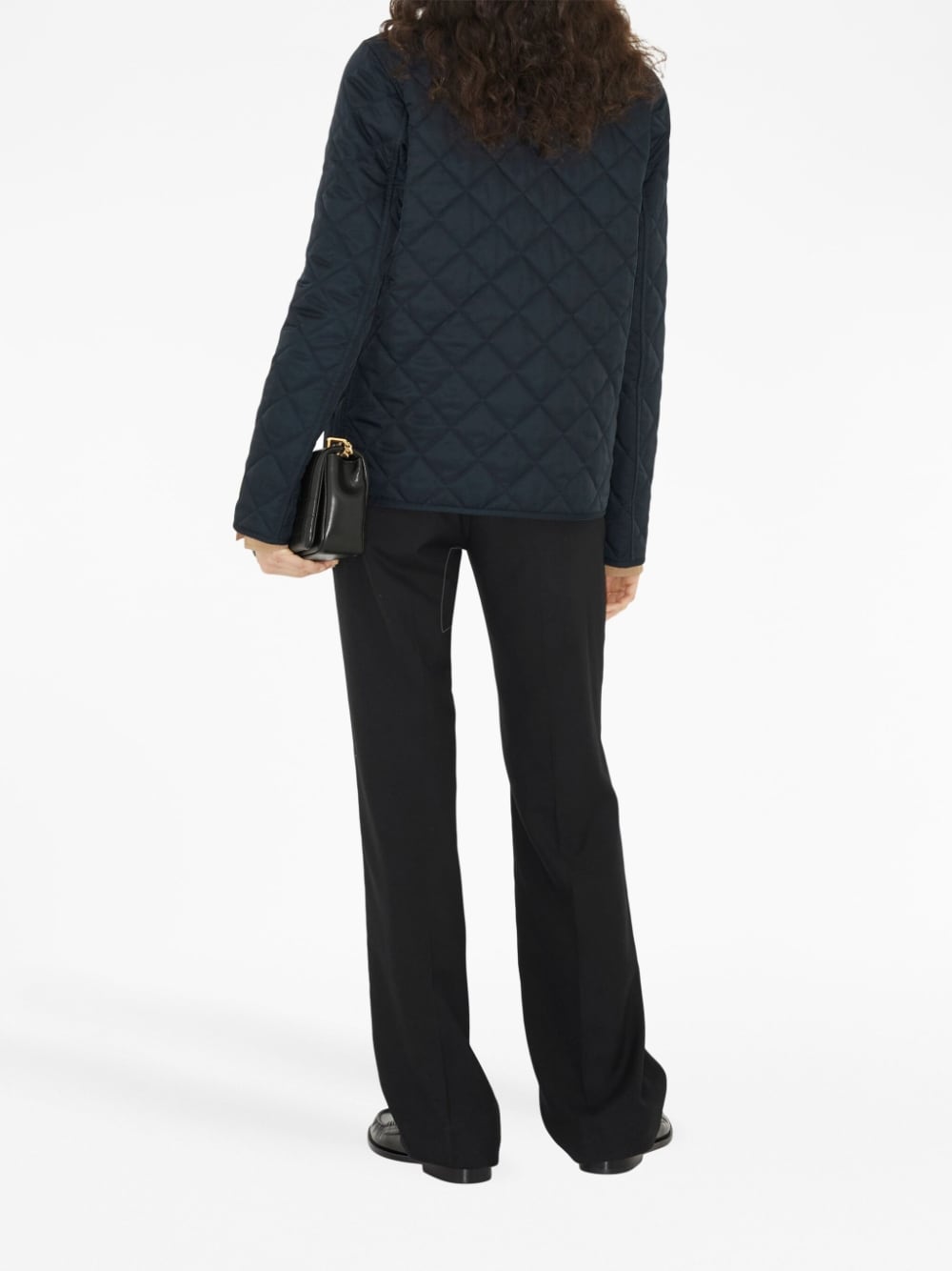 Burberry Jackets XS Burberry Diamond-Quilted Jackets Burberry midnight blue quilted jacket with corduroy collar.  Brand