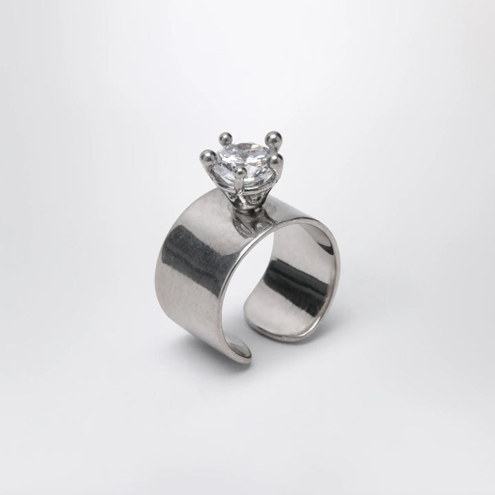 PANCONESI - Armour Ring Small with Diamonds Brand Jewelry