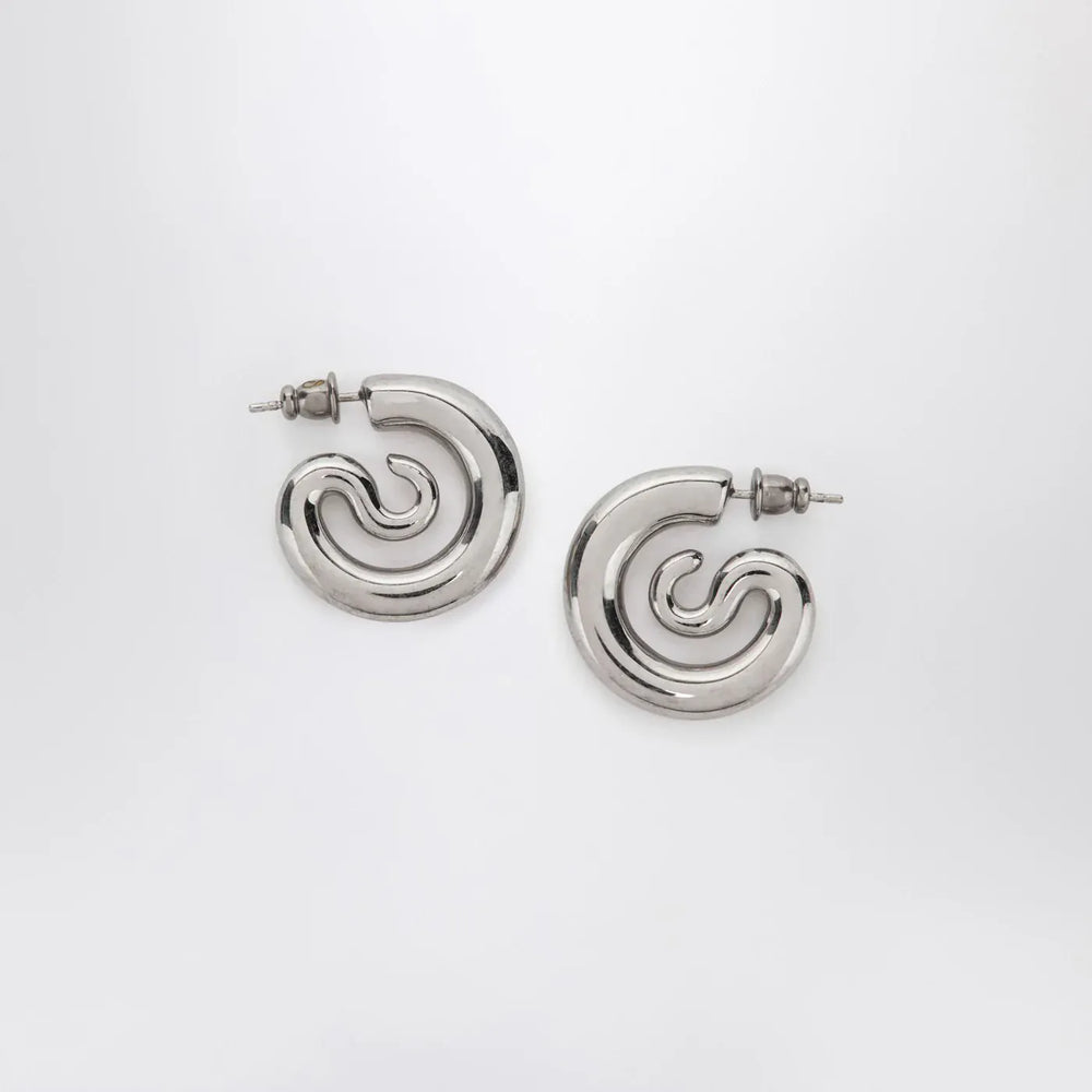 PANCONESI - Serpent Hoops Extra Small earrings in silver tone Brand Jewelry TU