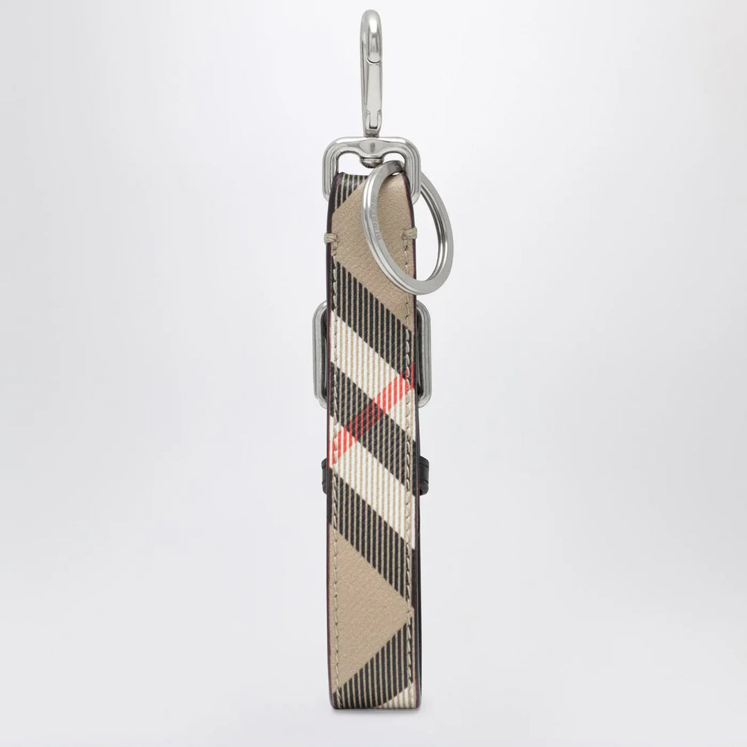 Burberry - Beige Check keychain Brand Keychains TU