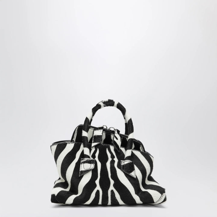 The Attico - La Passeggiata Mini bag in black and white pony hair leather Brand Mini Bag U
