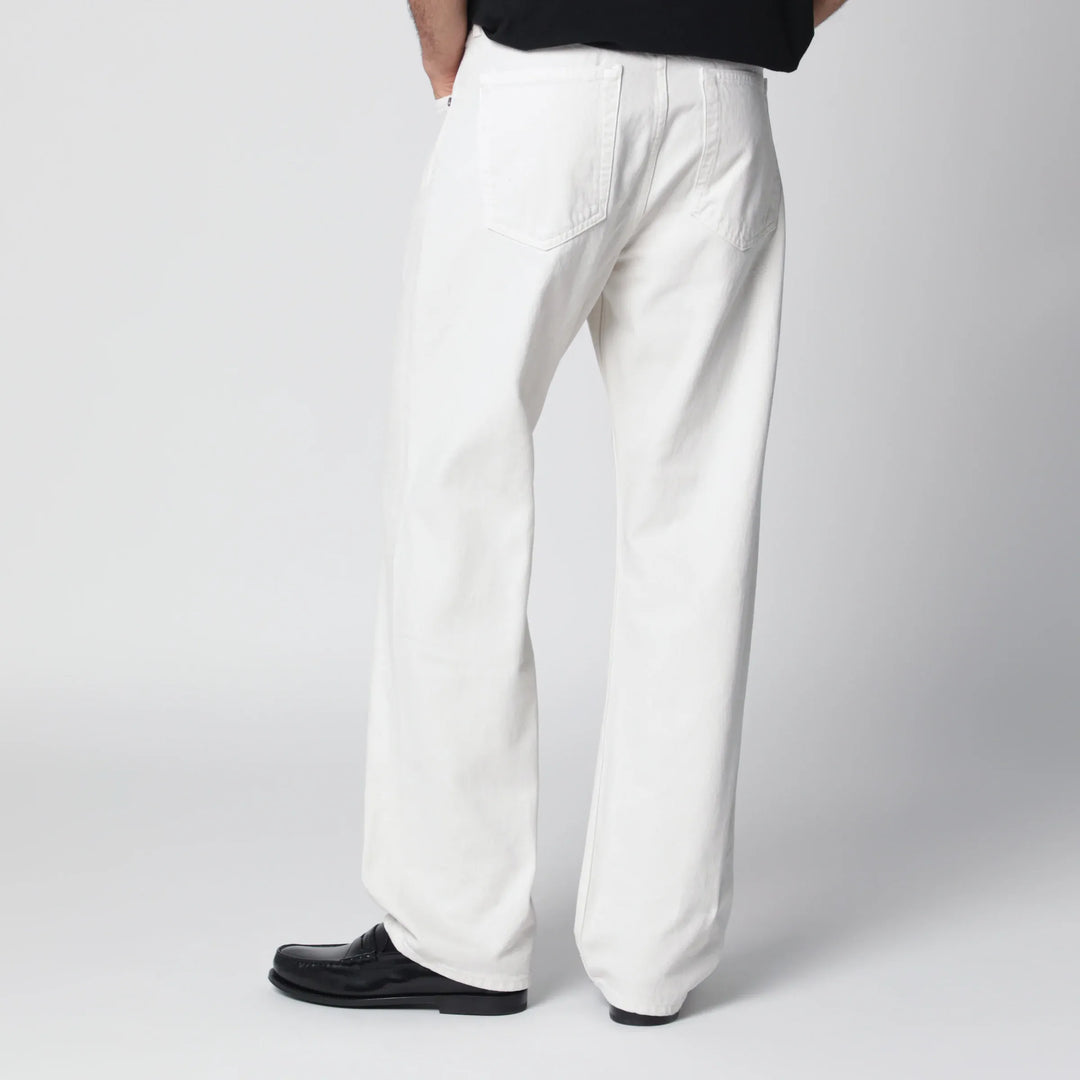 AGOLDE - White trousers in regenerated denim Brand Pants