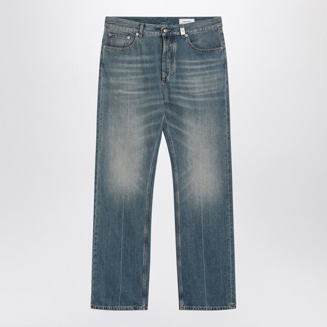Pants 48 IT Alexander McQueen - Faded blue jeans Brand