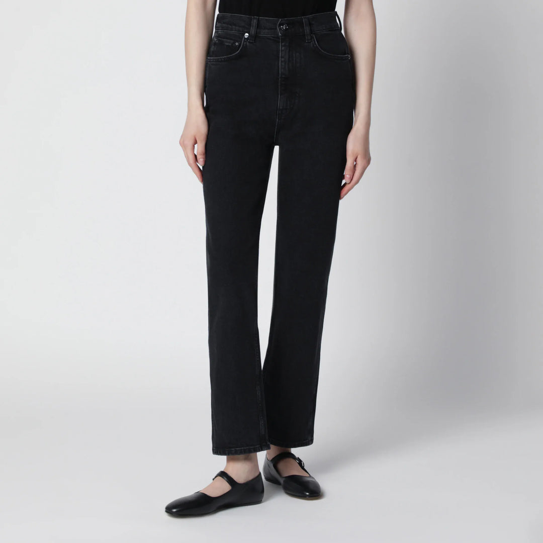 ANINE BING - Jane high-rise slim jeans in vintage black denim Brand Pants 24