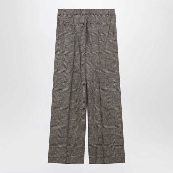 Burberry - Prince of Wales Wool-Blend Trousers Brand Pants