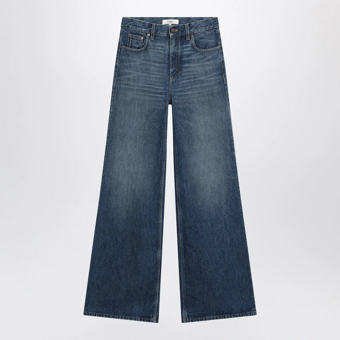 Chloé - Flared blue jeans Brand Pants 28