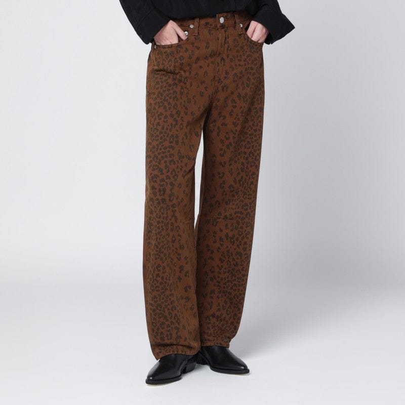 Pants Citizens of Humanity - Relaxed Miro jeans with cheetah print - 27 Brand