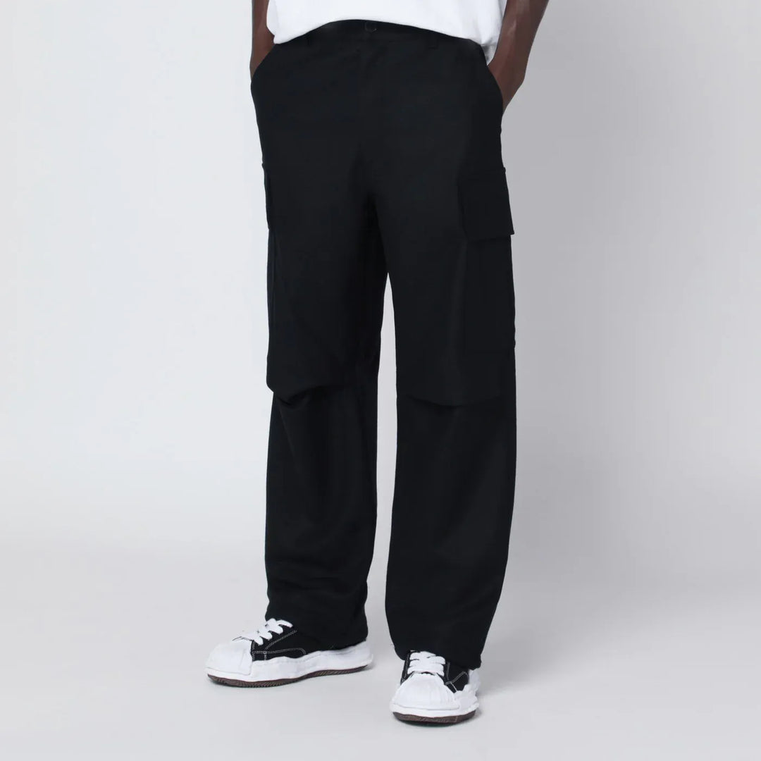 DARKPARK - Black Saint wool cargo trousers Brand Pants
