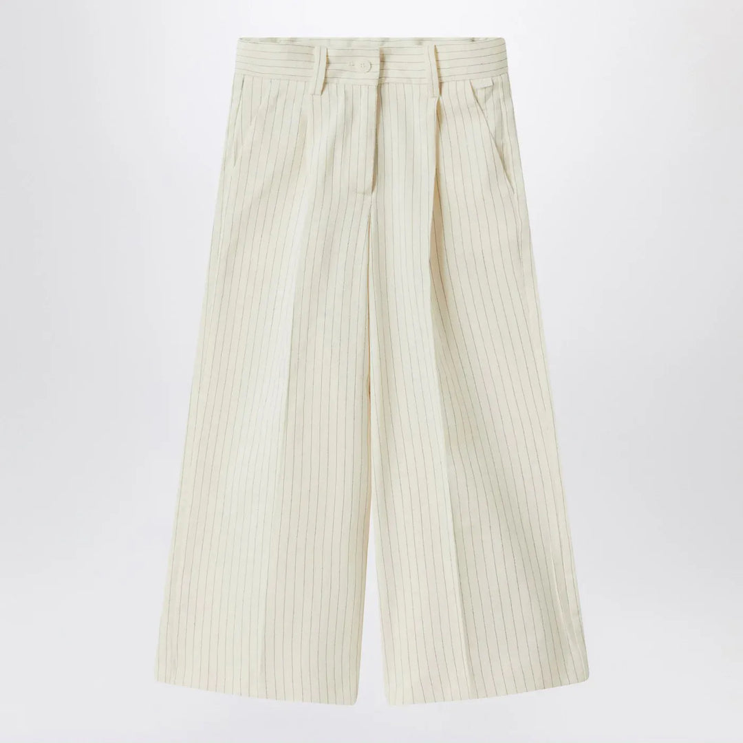 Il Gufo - Pinstriped cotton pants Brand Pants 8Y