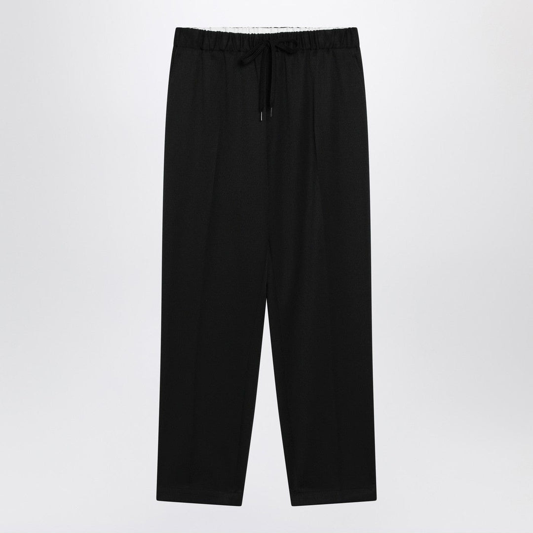 Pants 40  IT MM6 Maison Margiela - Black wool-blend trousers Brand