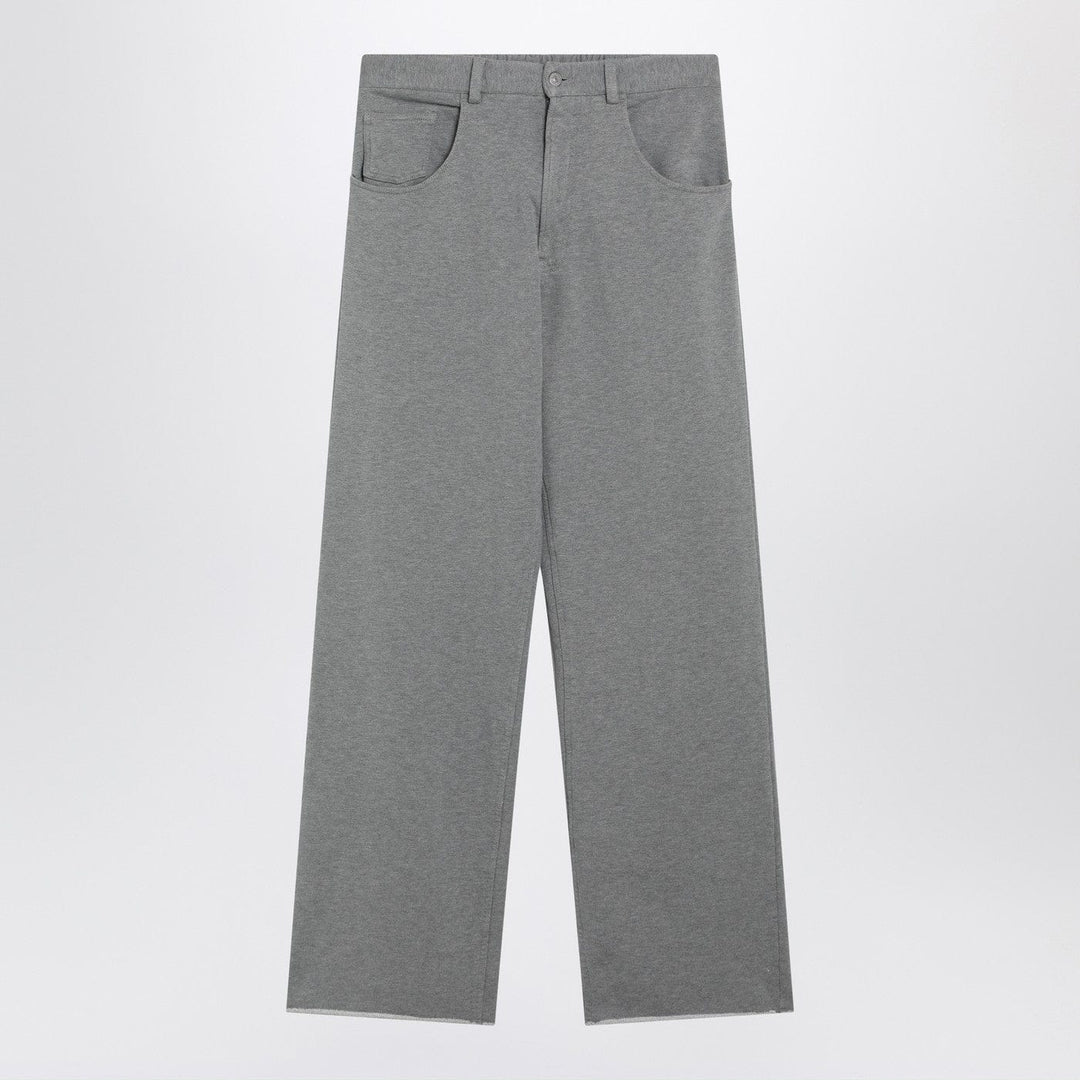 Pants S MM6 Maison Margiela - Grey mélange cotton trousers Brand