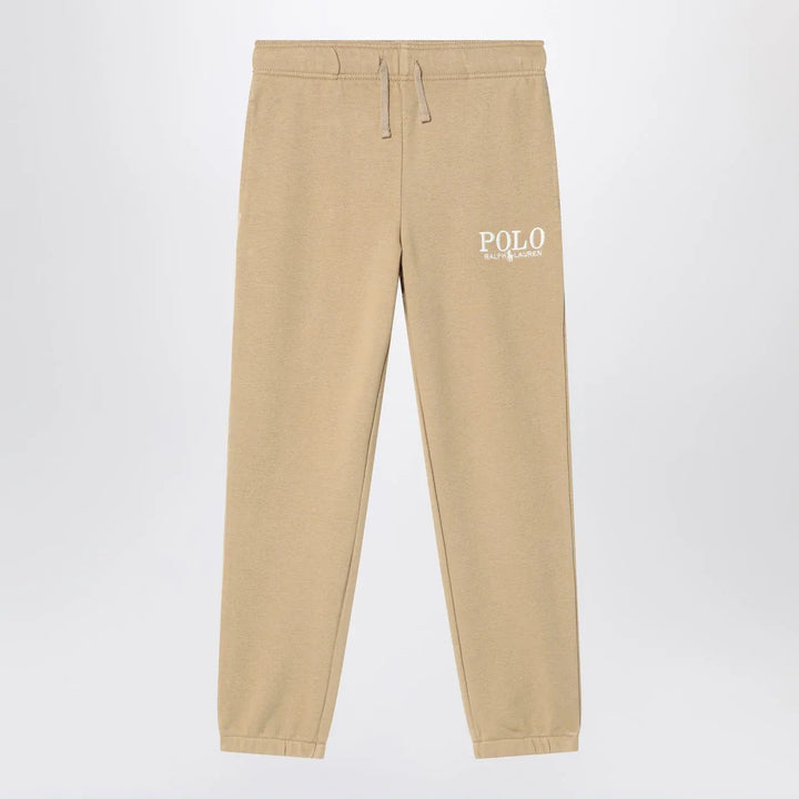 Polo Ralph Lauren - Beige cotton jogging trousers with logo Brand Pants 2