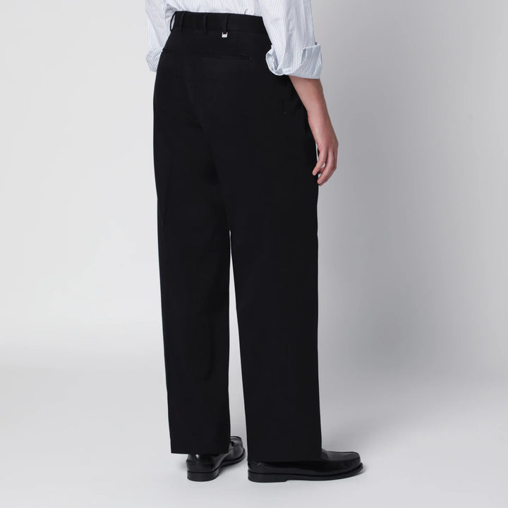 PT Torino - Black Cotton Trousers Brand Pants