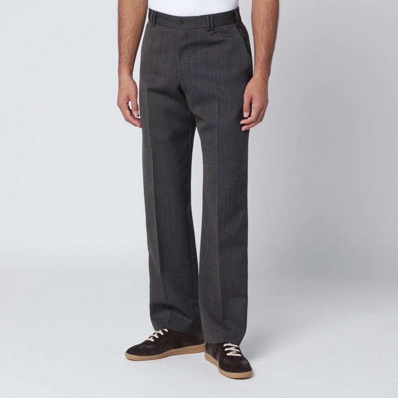 Pants PT Torino - Brown striped wool trousers - 56 IT Brand