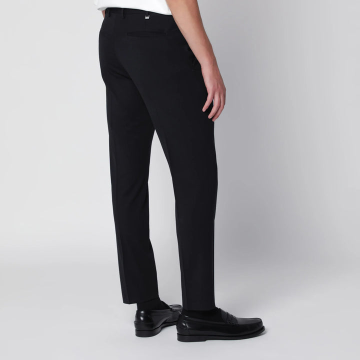 PT Torino - Dieci trousers in black wool blend Brand Pants