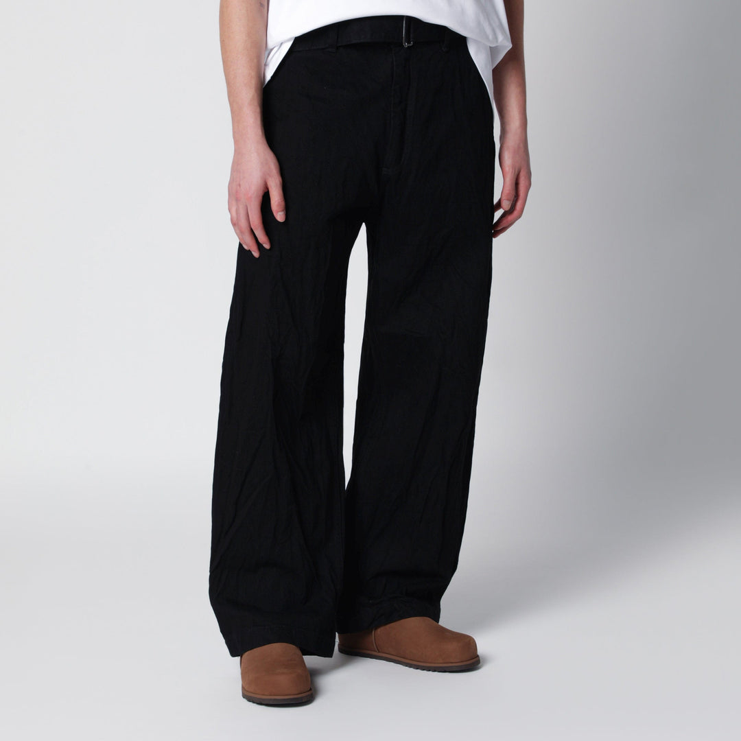 Pants STUDIO NICHOLSON - Now mid-rise jeans in black cotton denim Brand