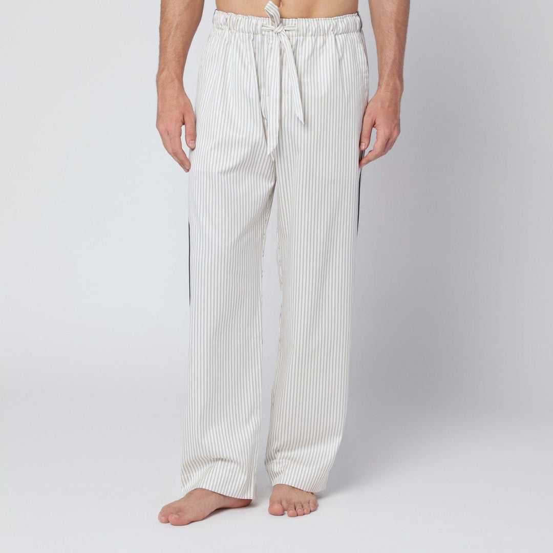 Pants Tekla - Brown and white striped pyjama trousers Brand