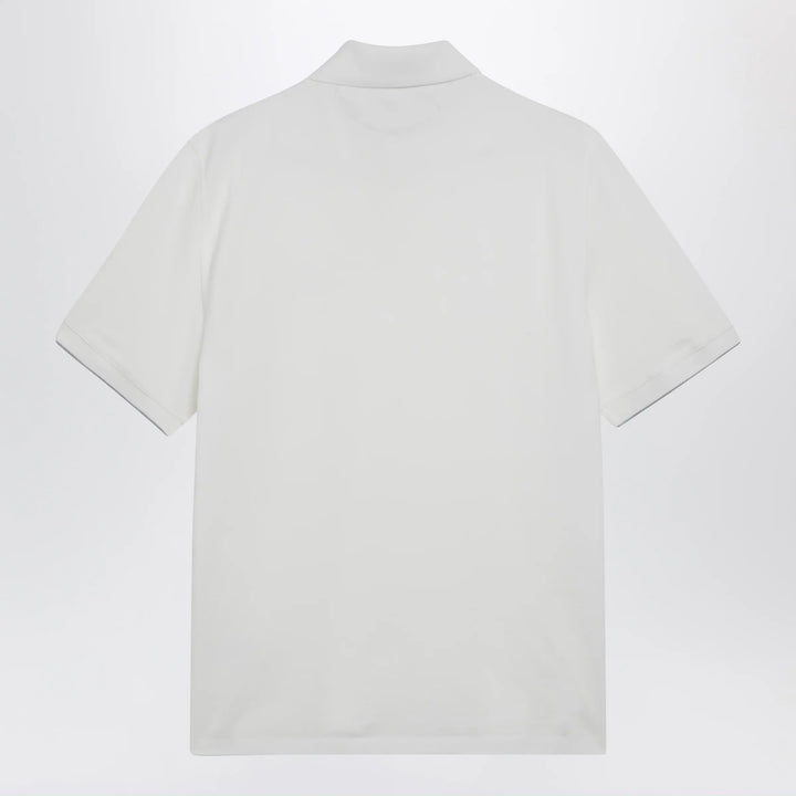 Brunello Cucinelli - White cotton polo shirt Brand Polo