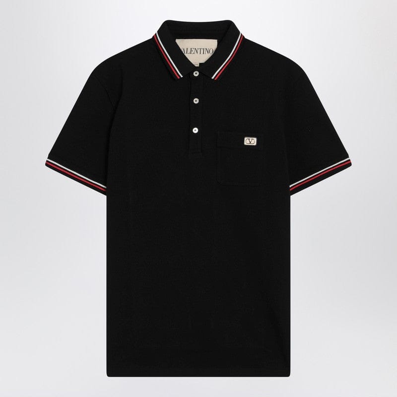 Shirts &amp; Tops Valentino - Black polo shirt with Vlogo Signature - XL Brand