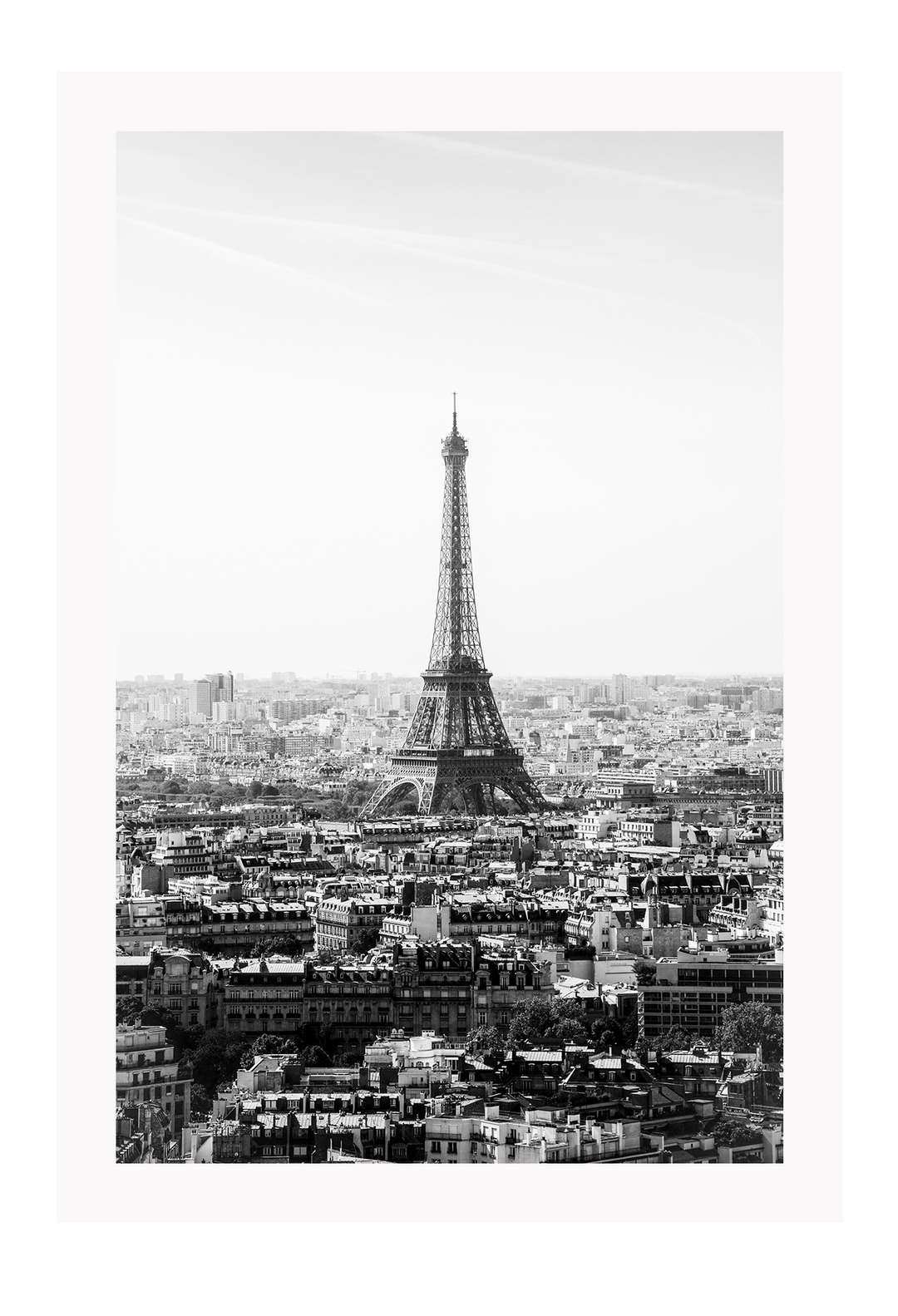 Canvas Print 60x90cm / Unframed Eiffel B&amp;W Eiffel B&amp;W Wall Art : Ready to hang framed artwork. Brand