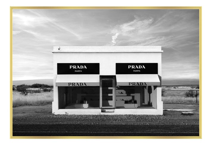 Canvas Print Prada Monochrome Prada Monochrome Wall Art : Ready to hang framed artwork. Brand