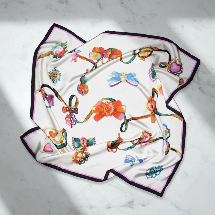 All Toys Silk Scarf By Silviya Neri Brand Scarves