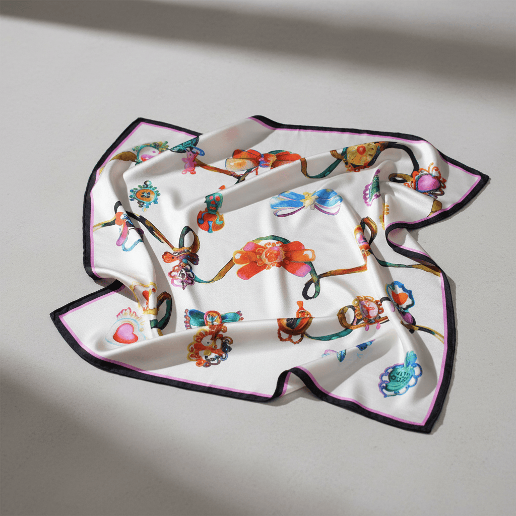 All Toys Silk Scarf By Silviya Neri Brand Scarves