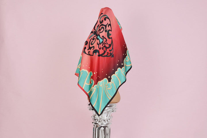 Silviya Neri Scarves Cuore Silk Scarf By Silviya Neri Brand