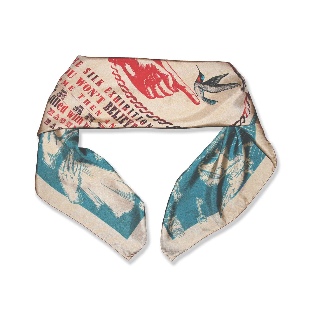 Silviya Neri Scarves The Big Show Silk Scarf By Silviya Neri Brand