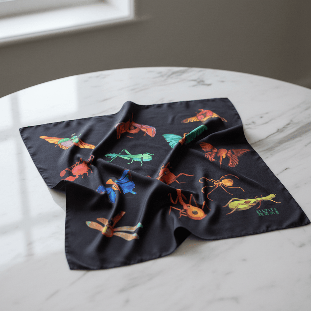Wonder Band Silk Scarf By Silviya Neri Brand Scarves
