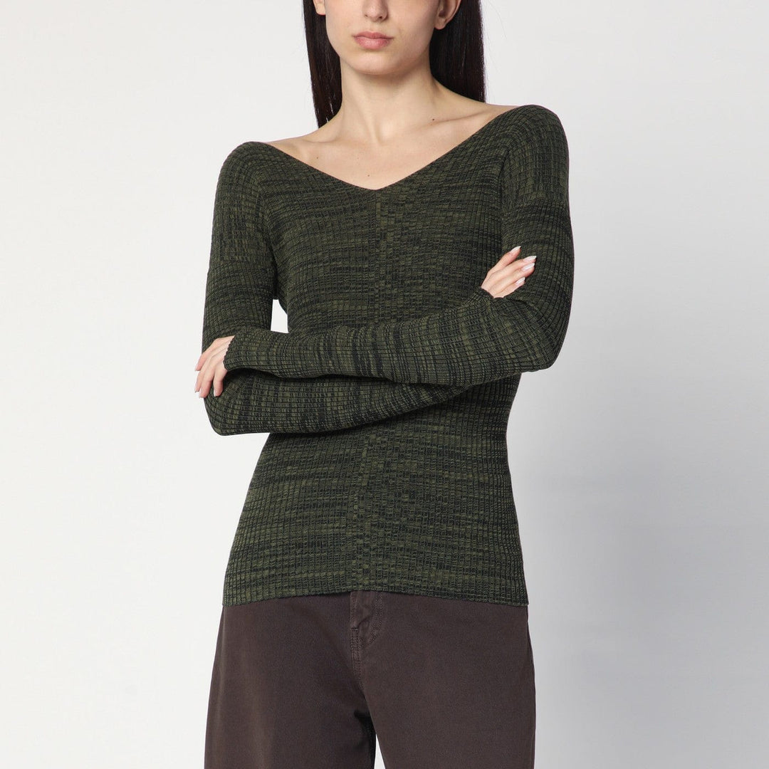 Shirts & Tops M 6397 - Double-V military green sweater Brand