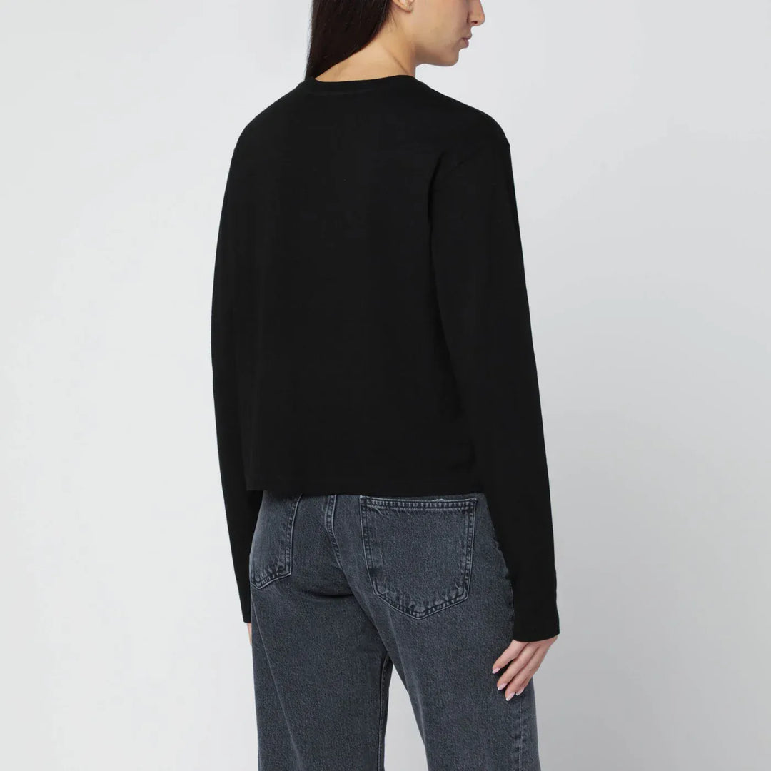 AGOLDE - Black organic cotton top Brand Shirts &amp; Tops