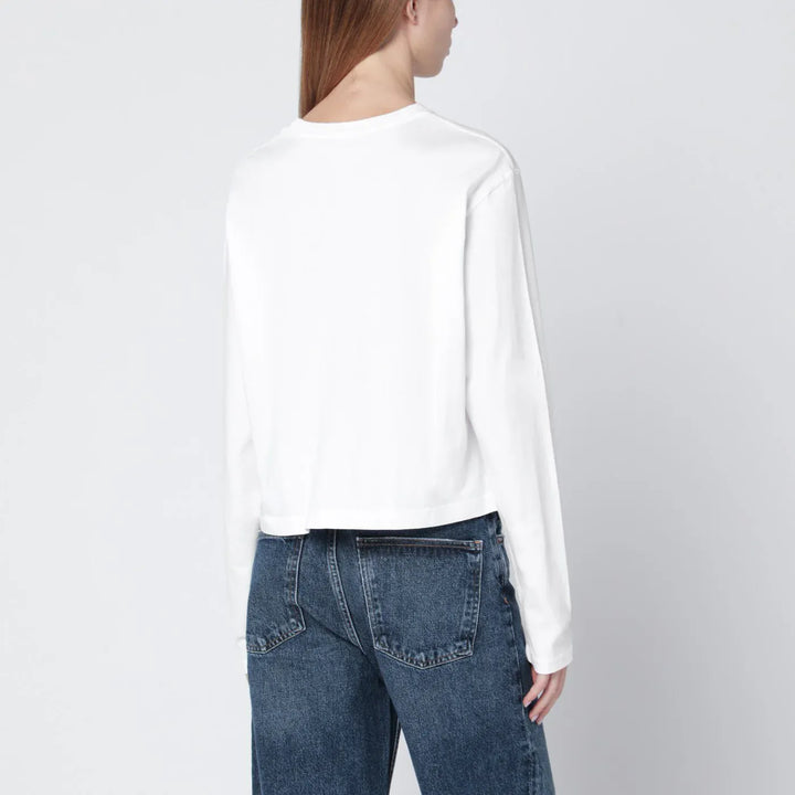 AGOLDE - White organic cotton top Brand Shirts &amp; Tops