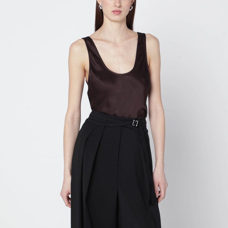 Shirts &amp; Tops ANINE BING - Brown Lea silk top - S Brand