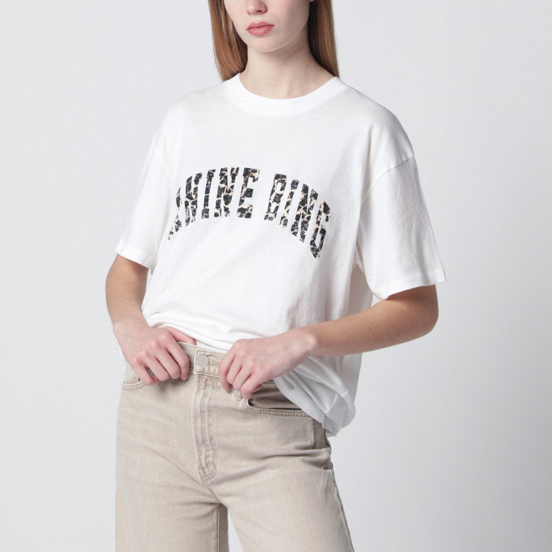 Shirts & Tops M ANINE BING - Ivory T-shirt with leopard logo Brand