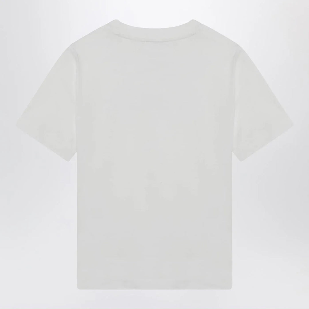 Burberry - White T-shirt with embroidered logo Brand Shirts &amp; Tops