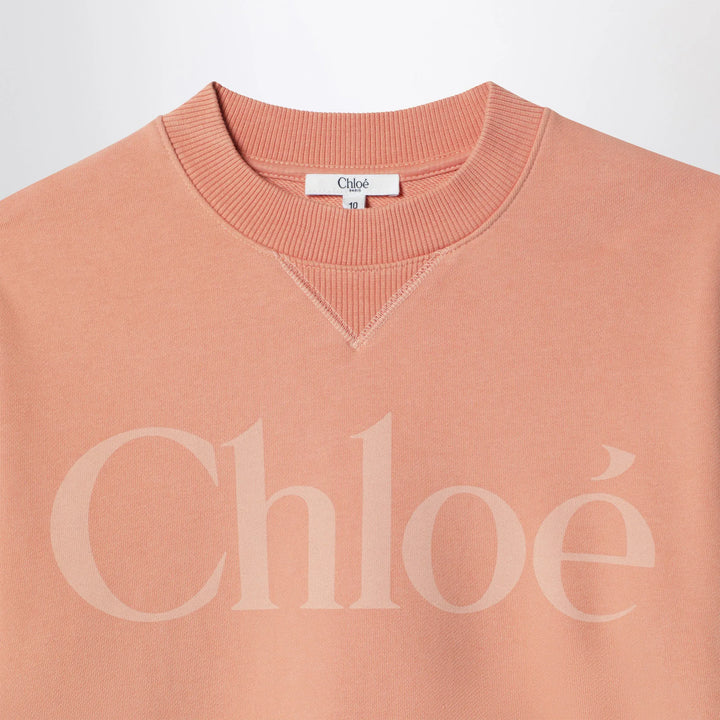 Chloé - Apricot sweatshirt with logo print Brand Shirts &amp; Tops 14