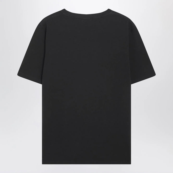 Chloé - Black oversized T-shirt with logo and flamingo print Brand Shirts &amp; Tops