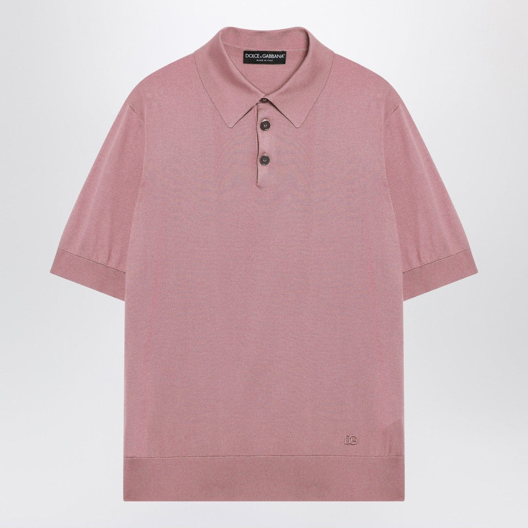 Shirts &amp; Tops Dolce&amp;Gabbana - Pink silk polo shirt Brand