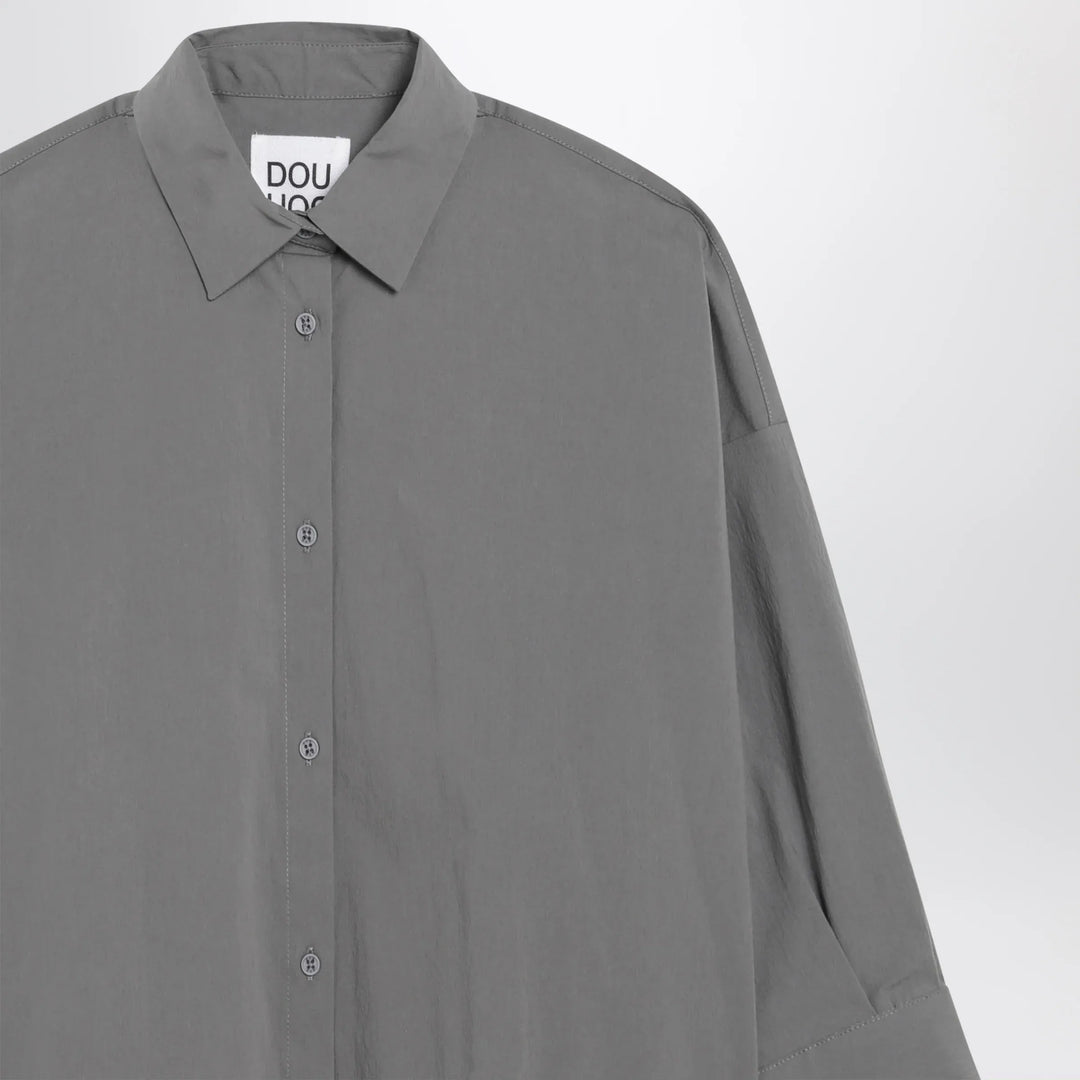 Douuod - Grey cotton-blend shirt Brand Shirts &amp; Tops