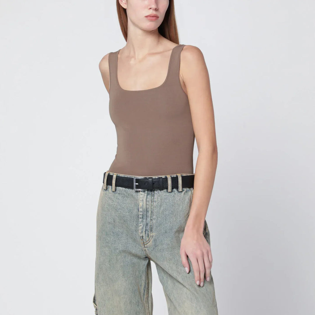 Entire Studios - Light brown viscose-blend top Brand Shirts &amp; Tops M/L