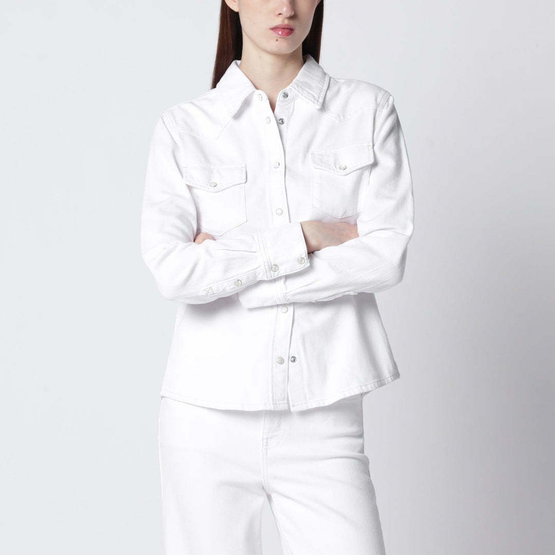 Shirts &amp; Tops Frame - White rigid denim shirt Brand