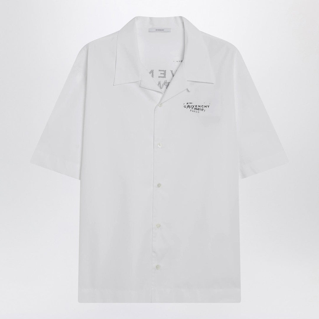 Shirts & Tops Givenchy - White poplin shirt with logo print Brand