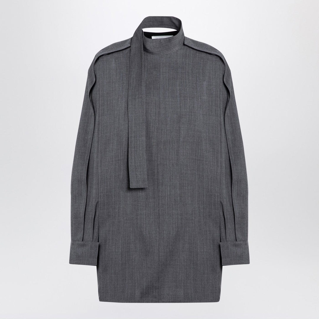 Shirts & Tops Jil Sander - Grey wool shirt with scarf Brand