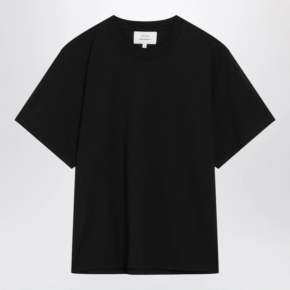 LouLou De Saison - Black cotton crew neck T-shirt Brand Shirts & Tops L