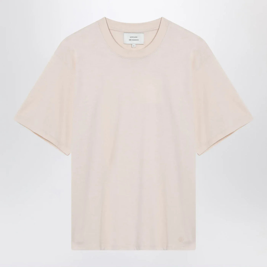 LouLou De Saison - Cream cotton crew neck T-shirt Brand Shirts &amp; Tops M