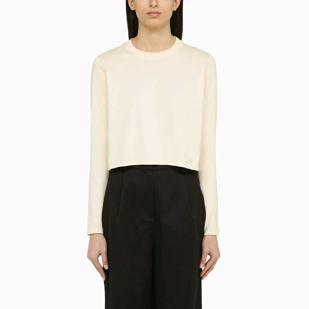LouLou De Saison - Ivory cotton crew-neck jumper Brand Shirts &amp; Tops S