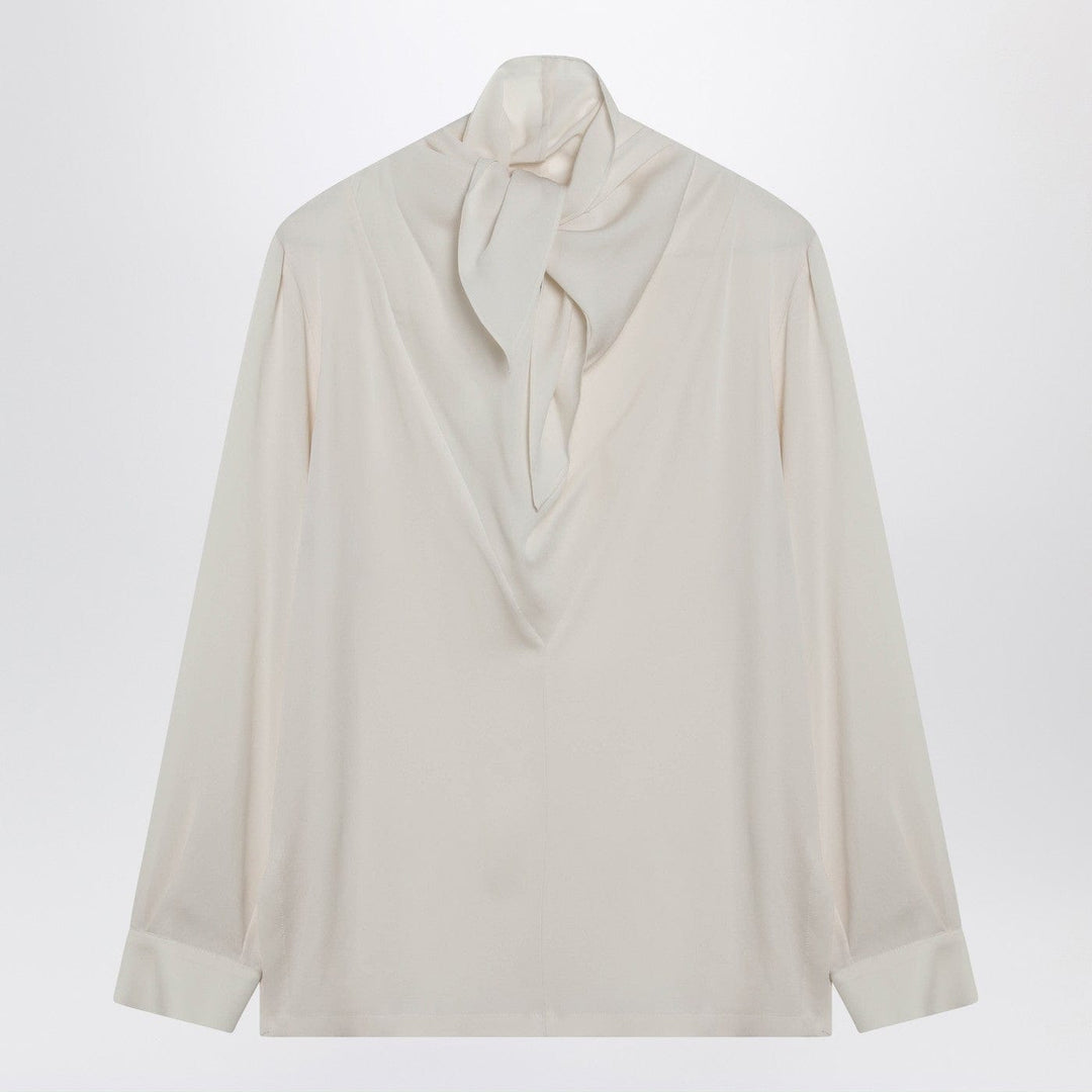 Shirts &amp; Tops Max Mara - Ivory silk charmeuse blouse Brand