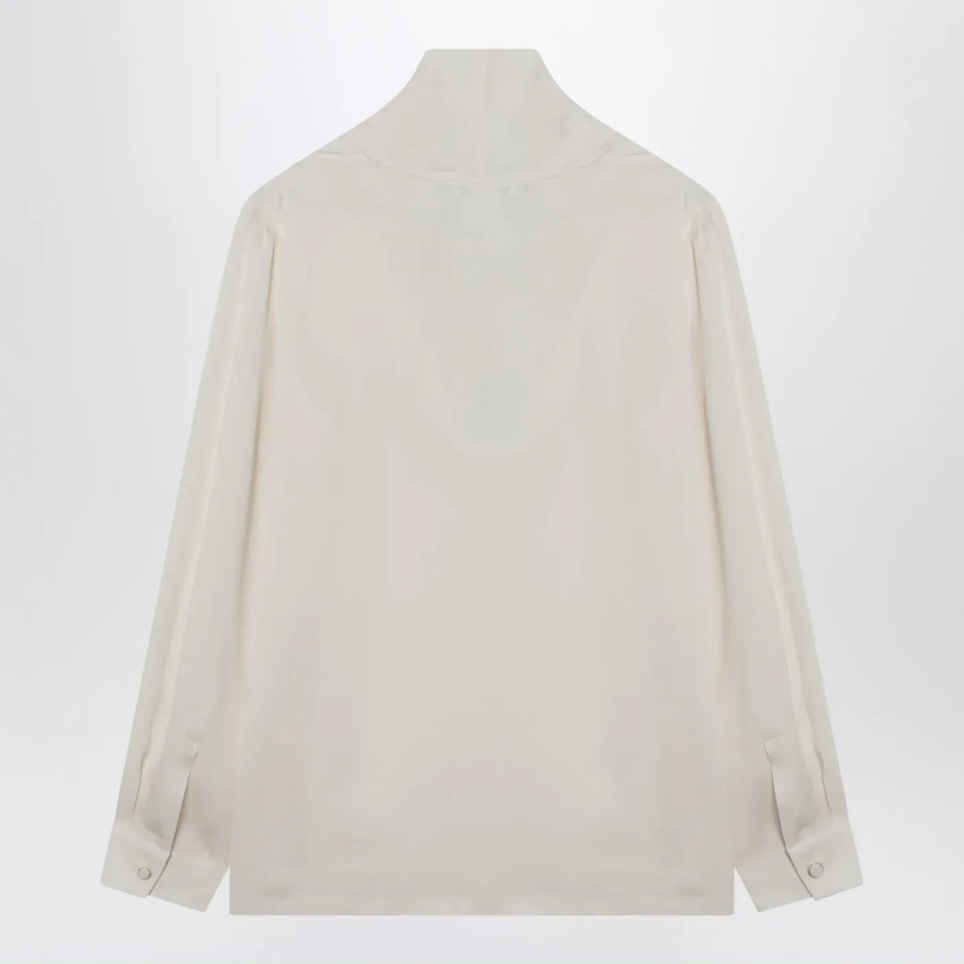 Max Mara - Ivory silk charmeuse blouse Brand Shirts &amp; Tops