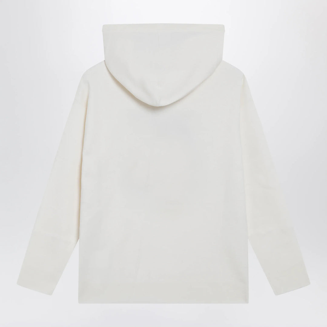 Max Mara - Taddeo hooded virgin wool sweater in white Brand Shirts &amp; Tops